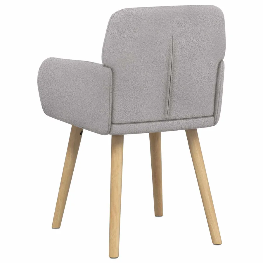 Chaises de salle à manger 2 pcs Bouclé Gris clair - 5