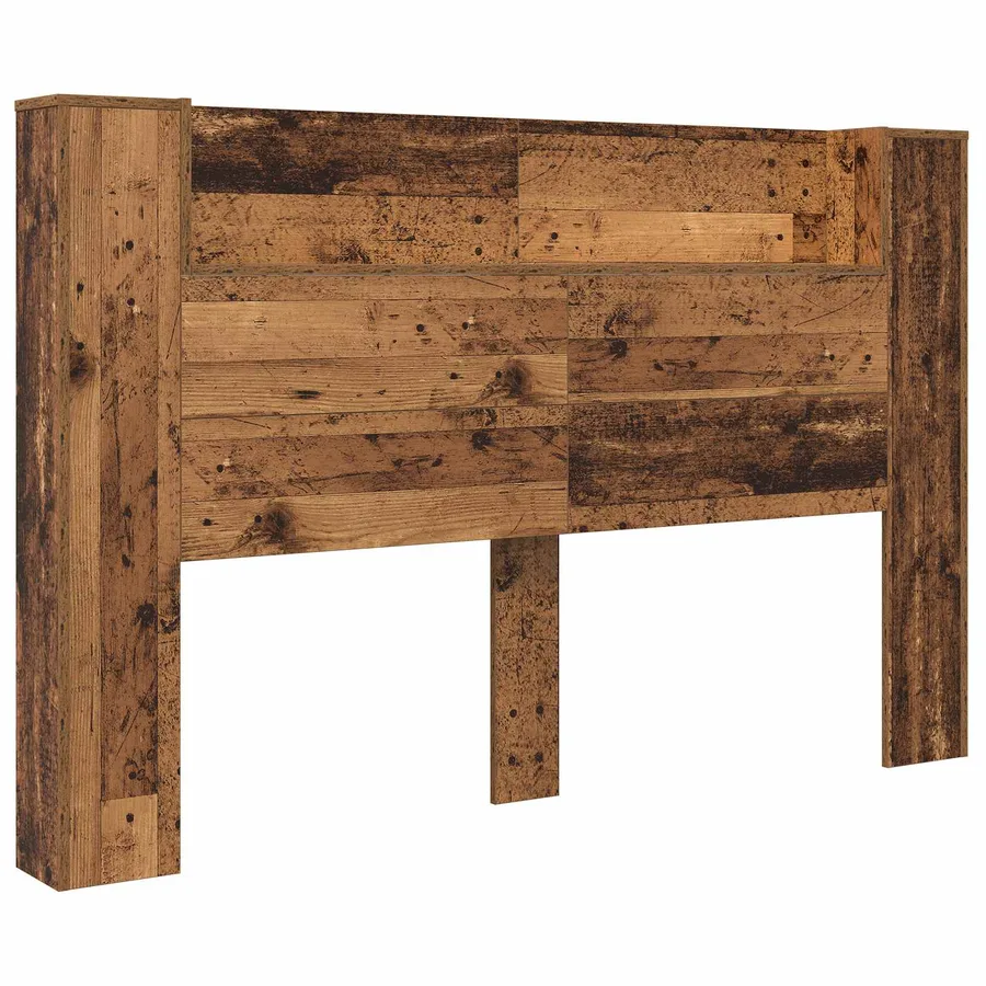 Tête de lit de rangement avec LED Bois ancien 160 cm - 5