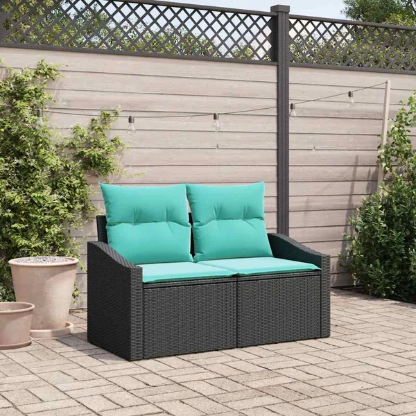 Canapé de jardin Gris 123 x 62 x 69 cm polyrotin