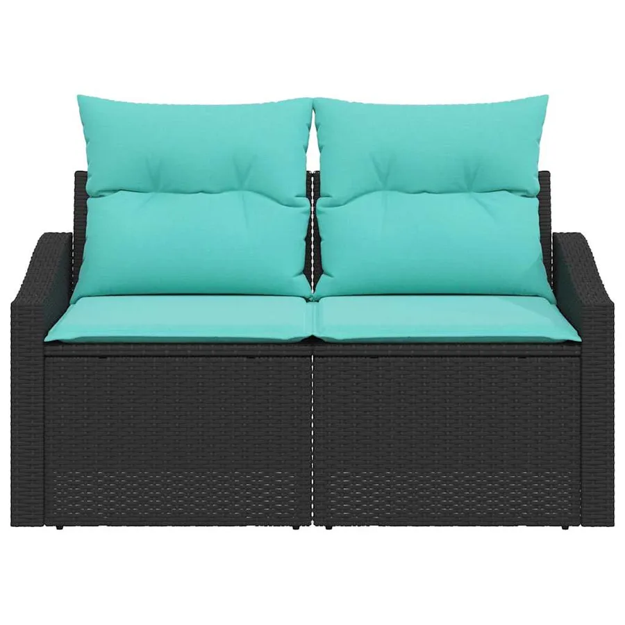 Canapé de jardin Gris 123 x 62 x 69 cm polyrotin - 5
