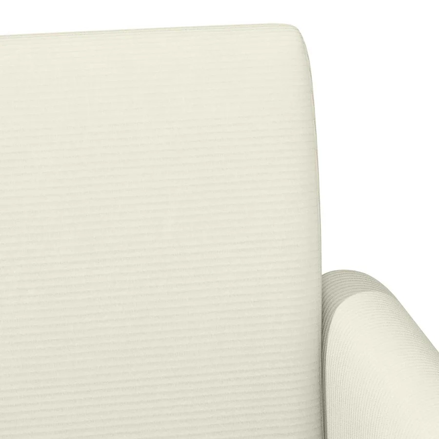 Canapé love seat avec capitonnage en boutons Crème - 7