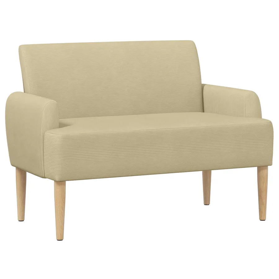 Canapé love seat avec capitonnage en boutons Gris Vert Clair - 2