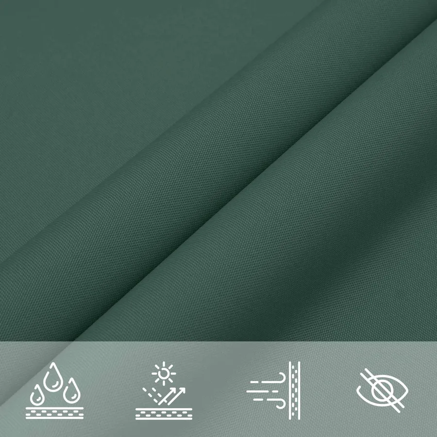 Voile d'ombre Vert foncé 2 x 6 m 100 % polyester Oxford - 6