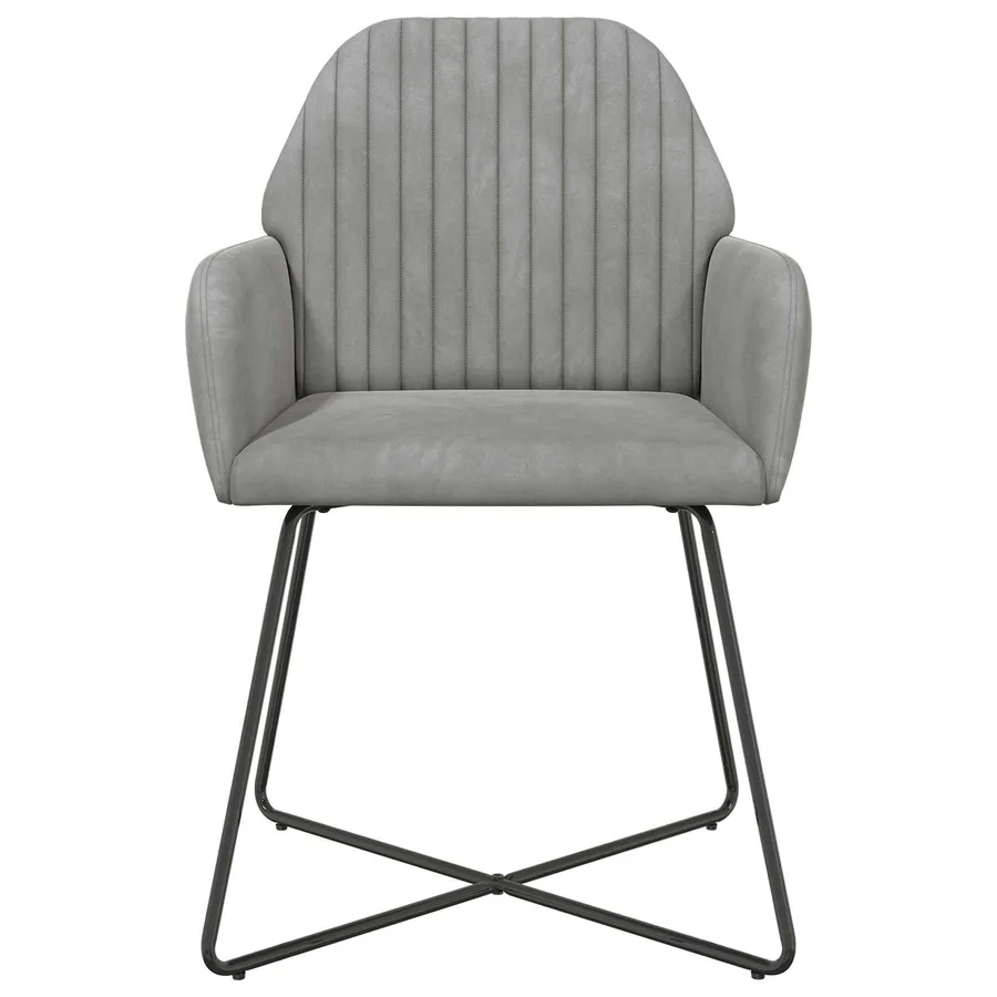 Chaises de salle à manger 2 pcs Velours Gris clair - 3