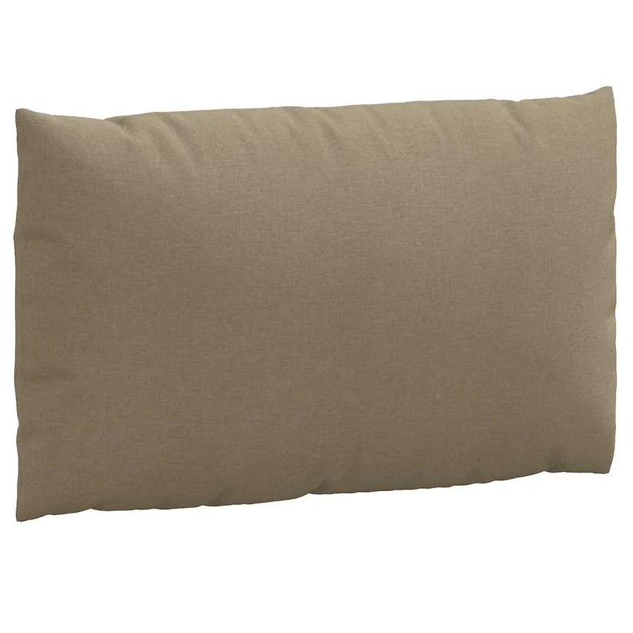 Coussins de palette lot de 3 taupe mélangé tissu - 6
