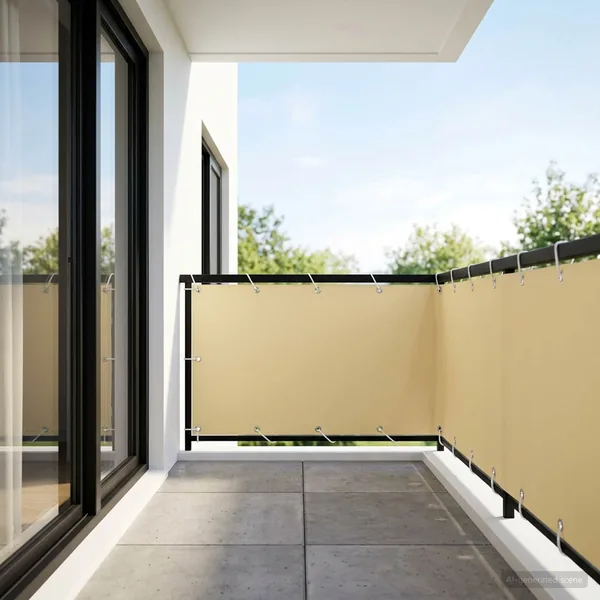 Écran de confidentialité pour balcon 1,5 x 25 m