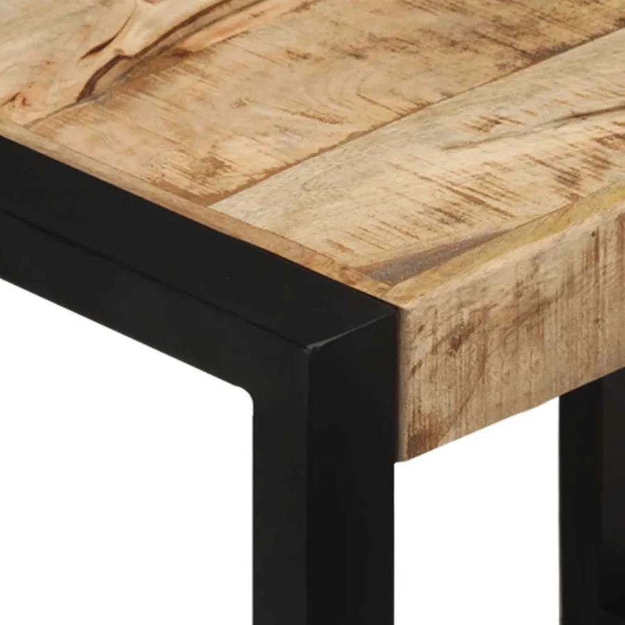 Tables gigognes 3 pcs Bois solide de manguier - 13