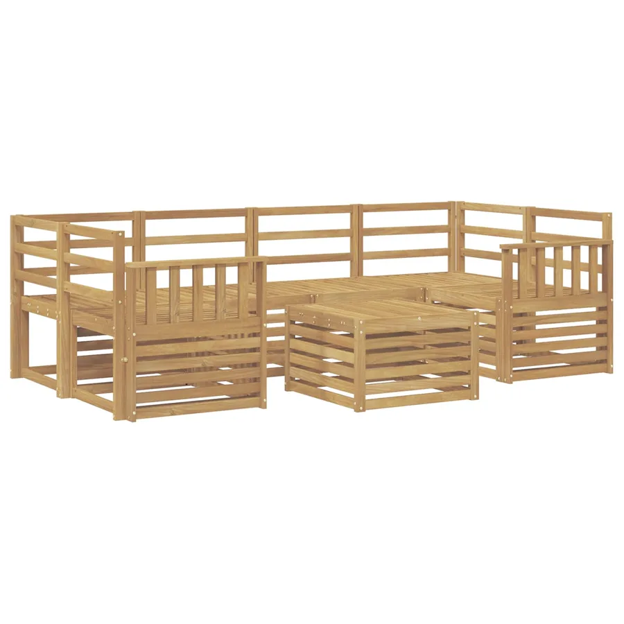 Ensemble de canapés d'extérieur 7 pcs Blanc - 2