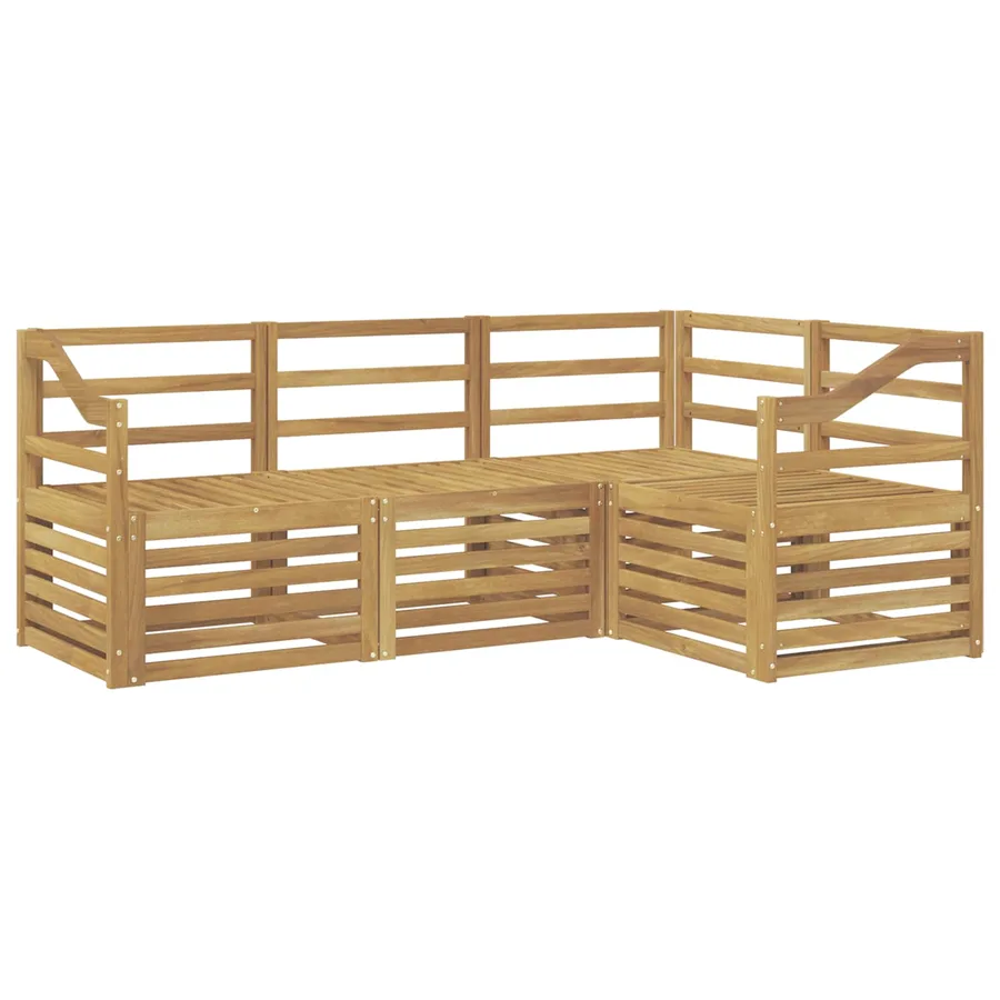 Ensembles de canapés 4 pcs Blanc 185,5 x 126,5 x 73 cm - 2