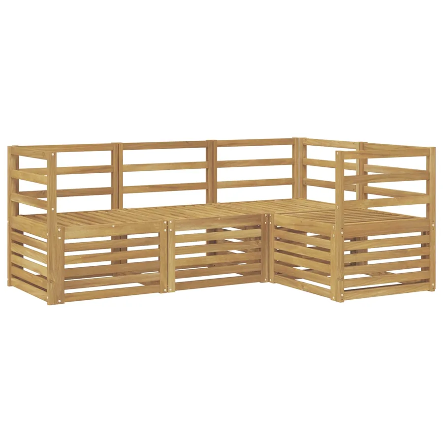Ensembles de canapés 4 pcs Blanc 185,5 x 126,5 x 73 cm - 2