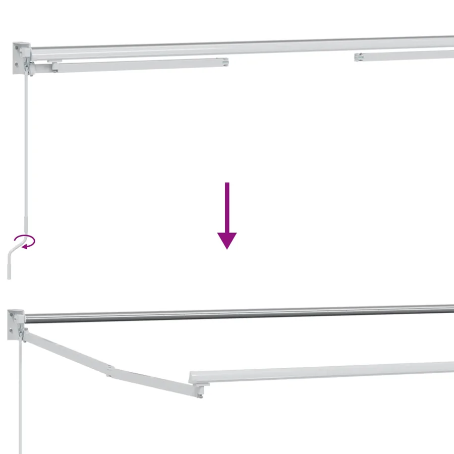 Store rétractable manuel avec LEDs 2,5 x 2 m - 11