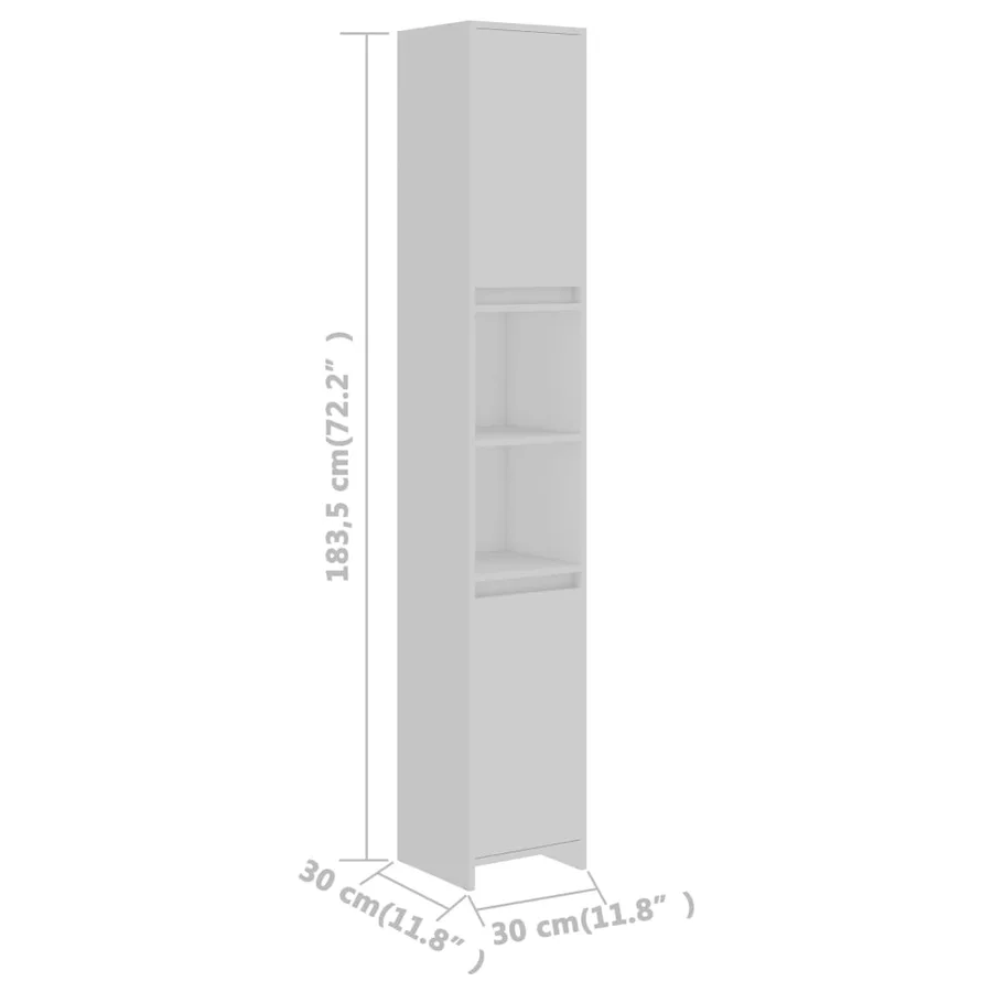 Ensemble de meubles de bain 3 pcs Blanc Bois d'ingénierie - 19