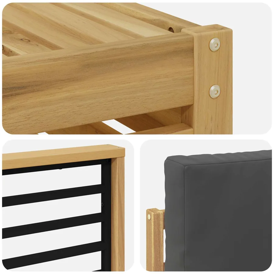 Ensembles de canapés 6 pcs Blanc et anthracite - 5