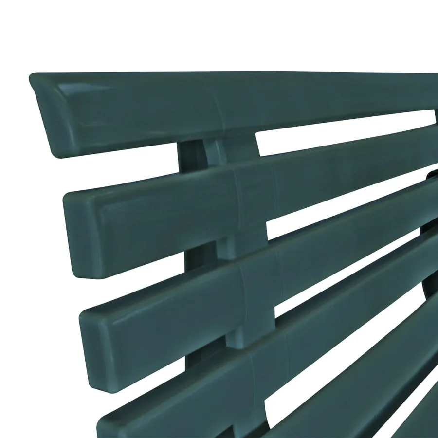 Banc de jardin 145,5 cm Plastique Vert - 5