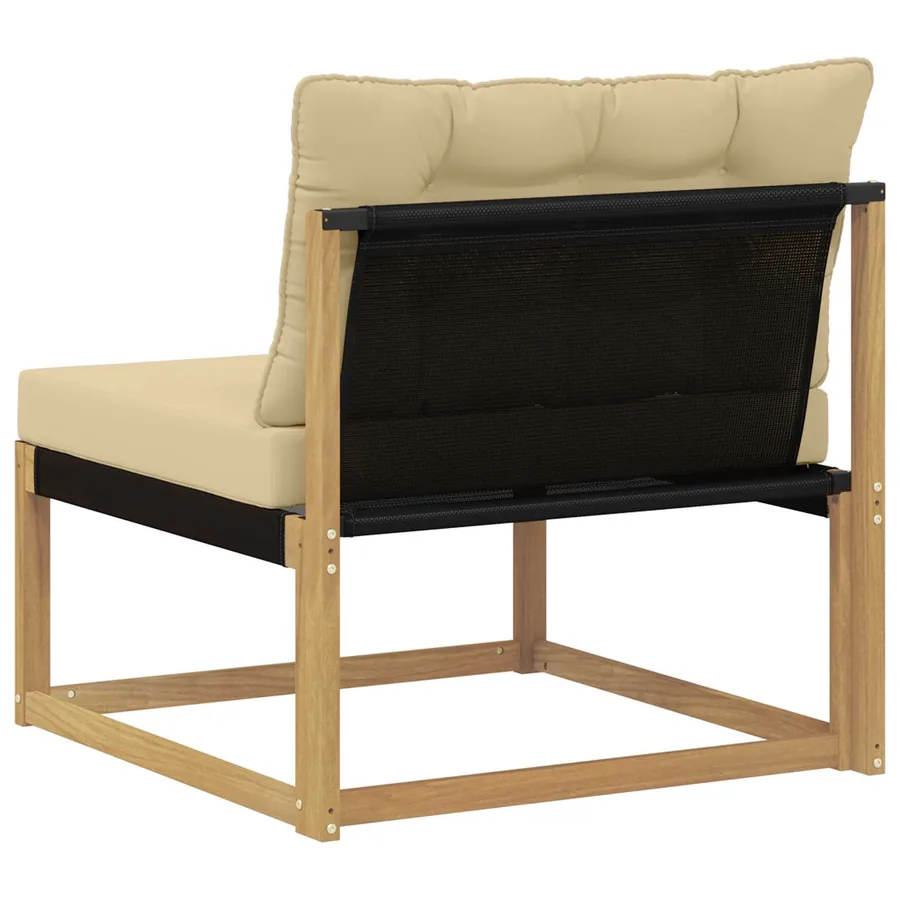 Sofa de milieu extérieur Blanc 79 x 83 x 73 cm acier - 6