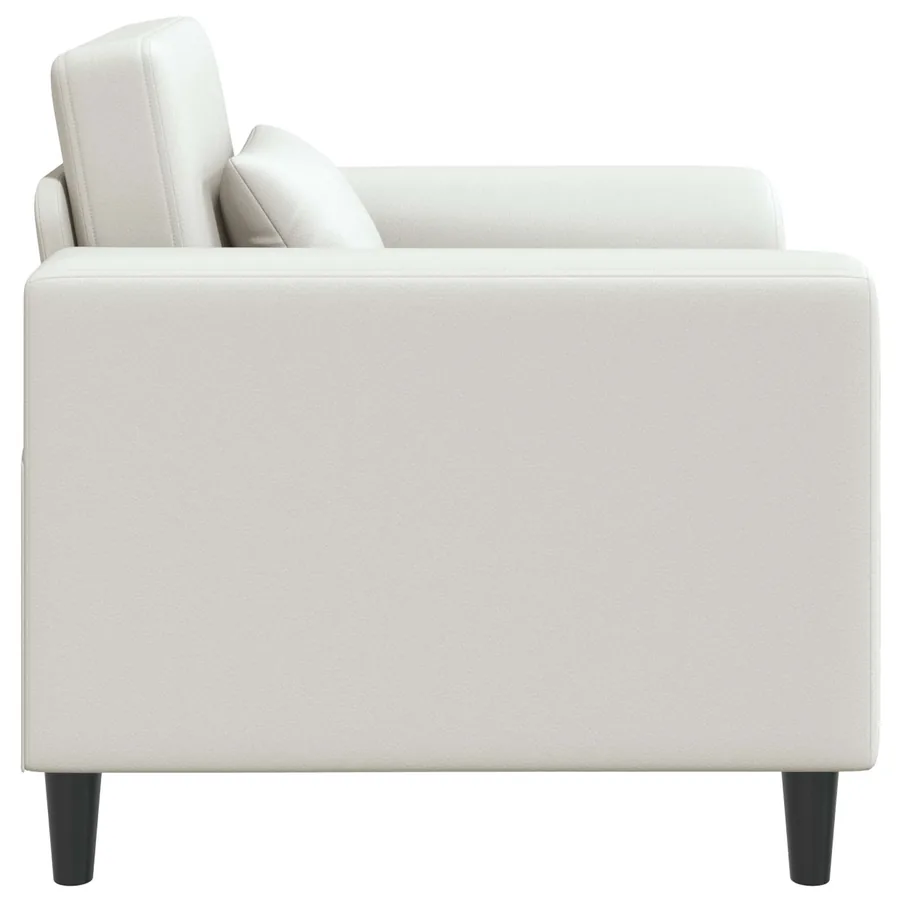 Fauteuil Blanc Simili cuir - 4