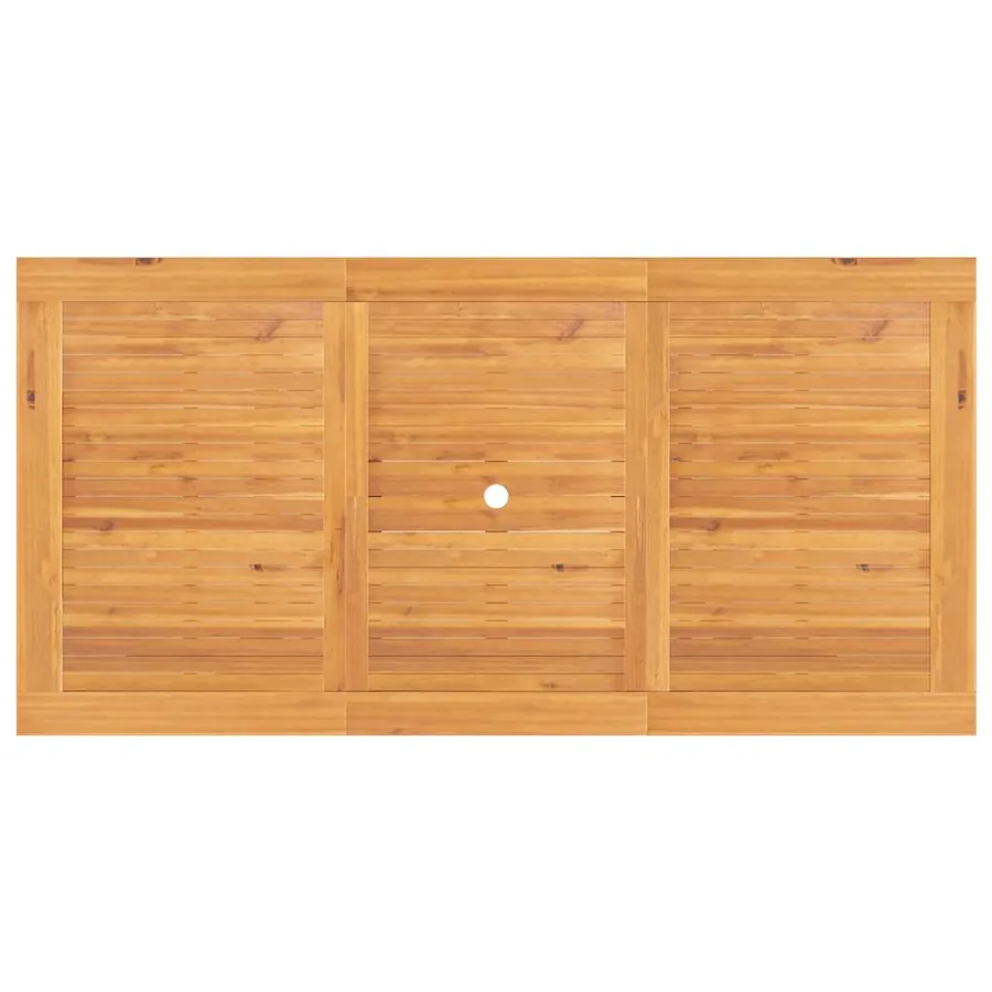 Table extensible de jardin 110-160x80x75 cm bois de teck solide - 7