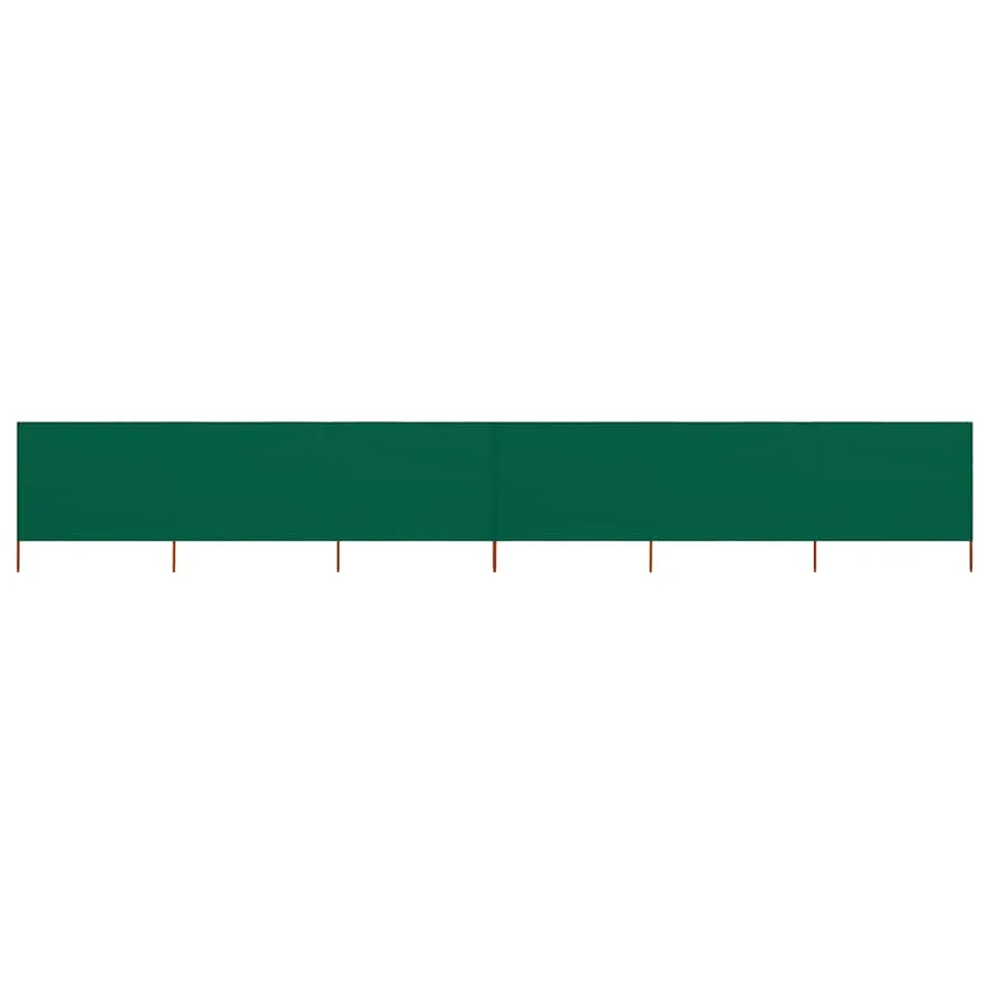 Paravent 6 panneaux Tissu 800 x 160 cm Vert