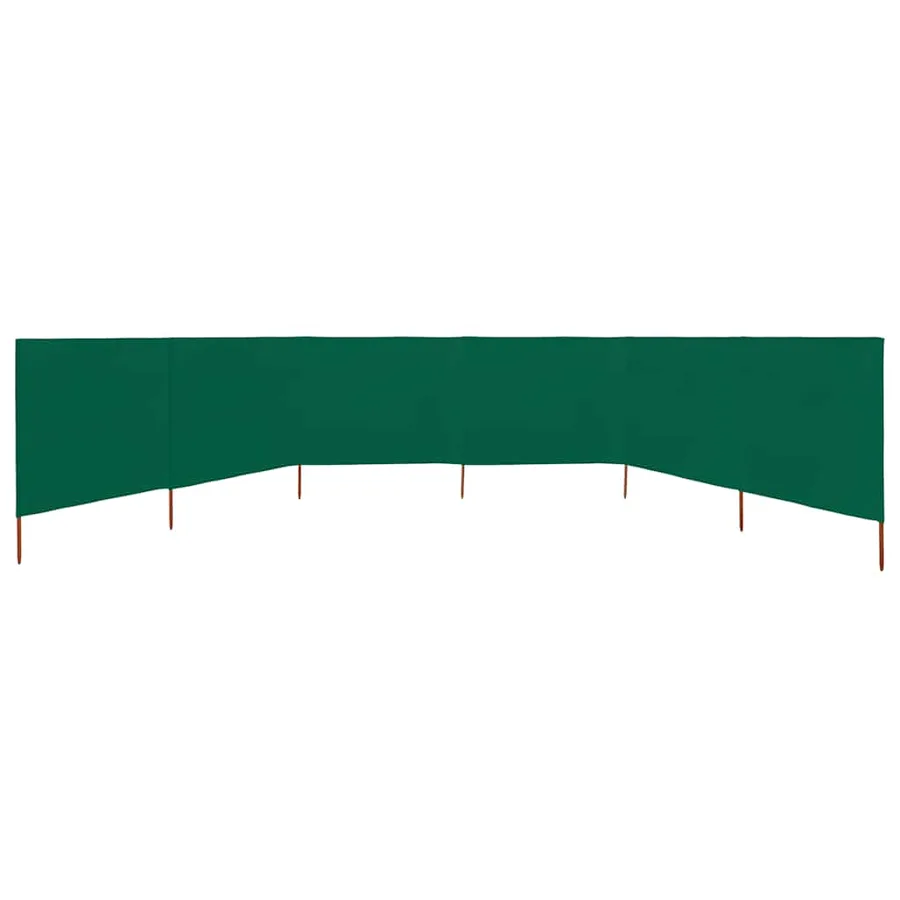 Paravent 6 panneaux Tissu 800 x 160 cm Vert - 3