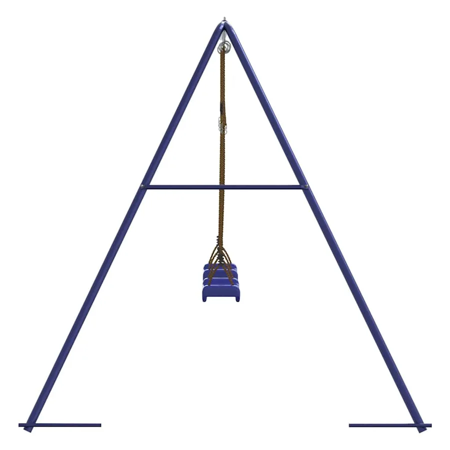 Balançoires de jeu 2 pcs bleu 265x156,5x155,5 cm polypropylène - 5
