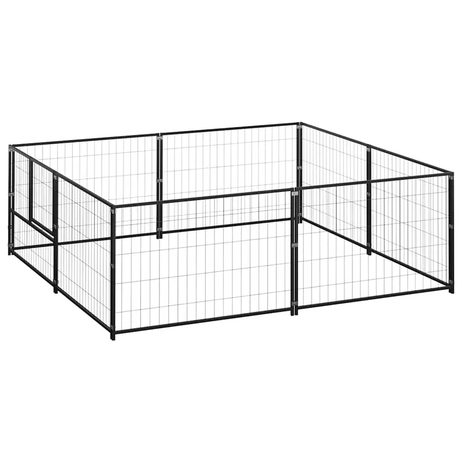 Chenil Noir 4 m² Acier - 2