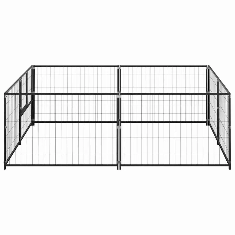 Chenil Noir 4 m² Acier - 4