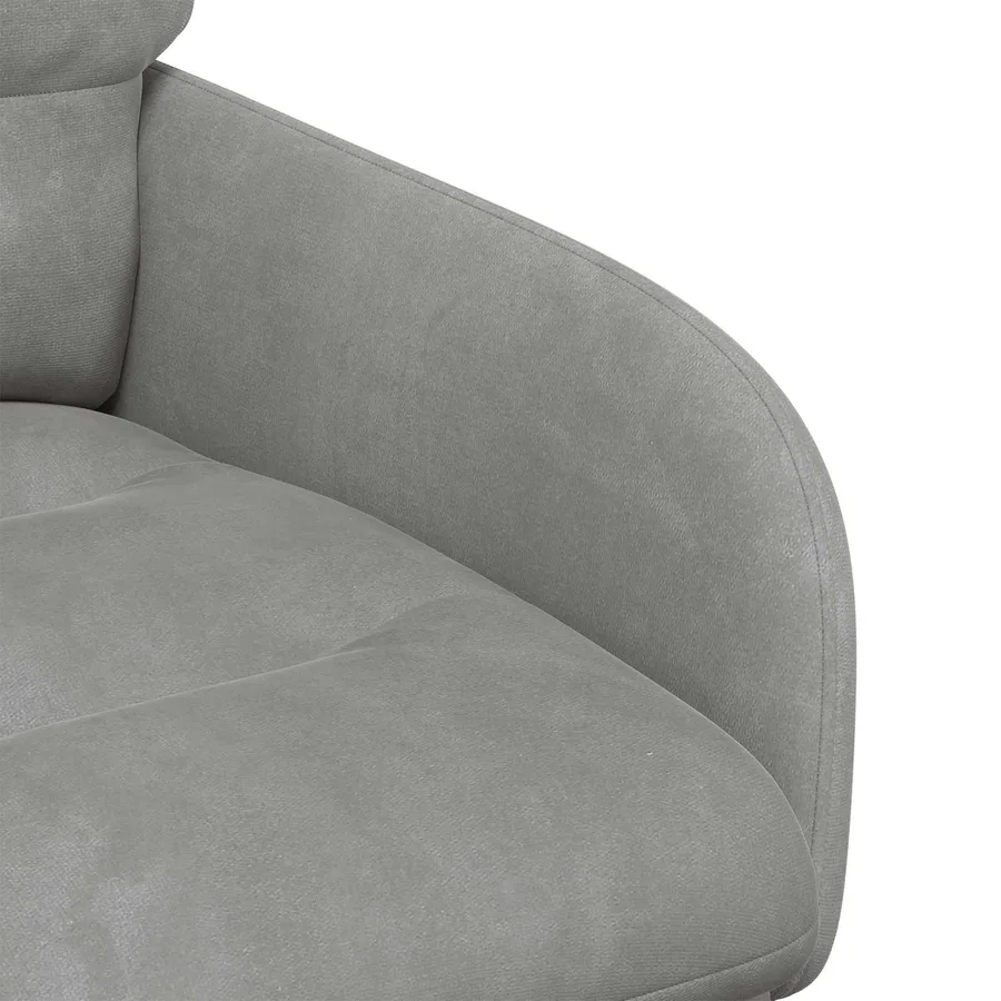 Chaises de salle à manger 2 pcs Velours Gris clair - 6