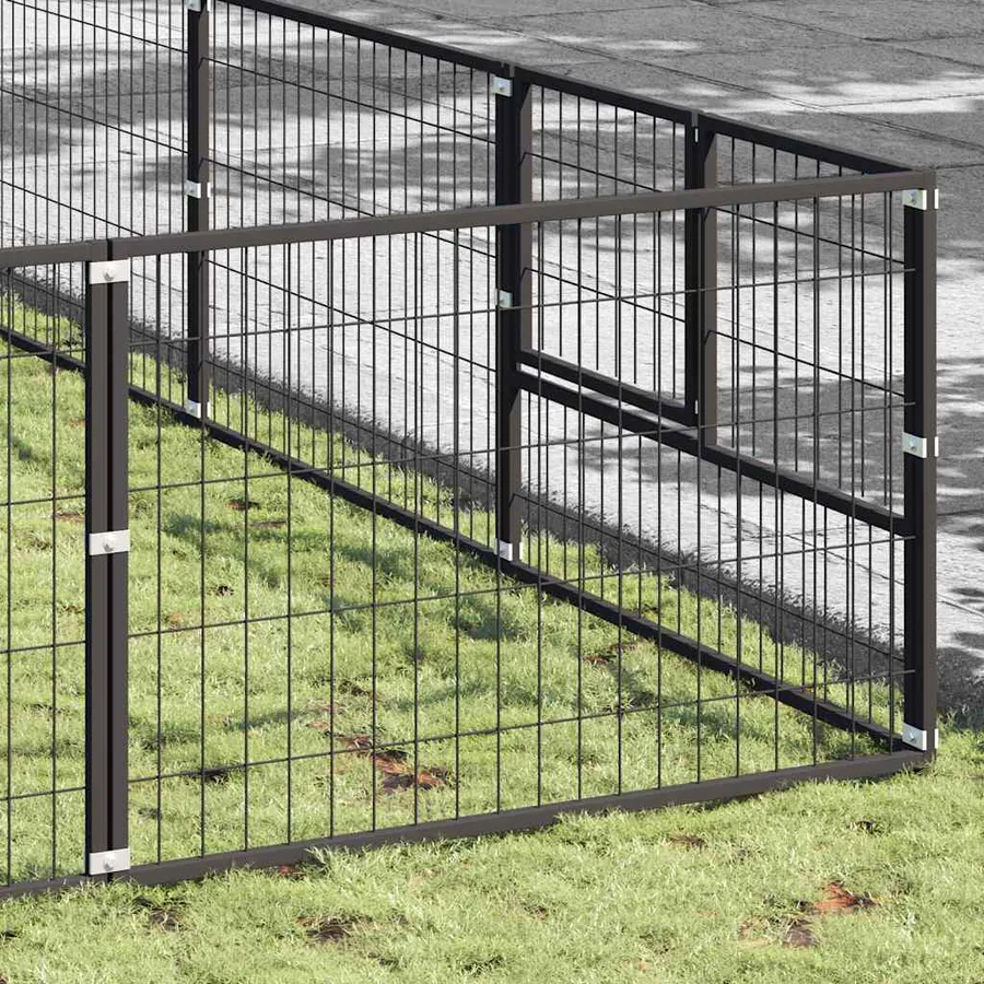 Chenil Noir 90 m² Acier - 3