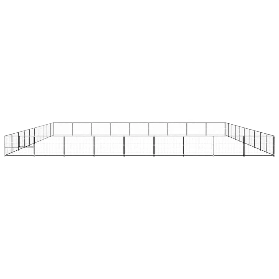 Chenil Noir 90 m² Acier - 5