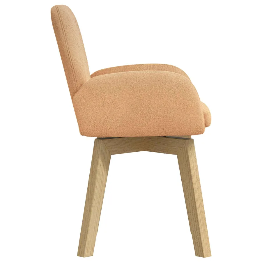 Chaises de salle à manger pivotantes 4 pcs Bouclé Beige - 4