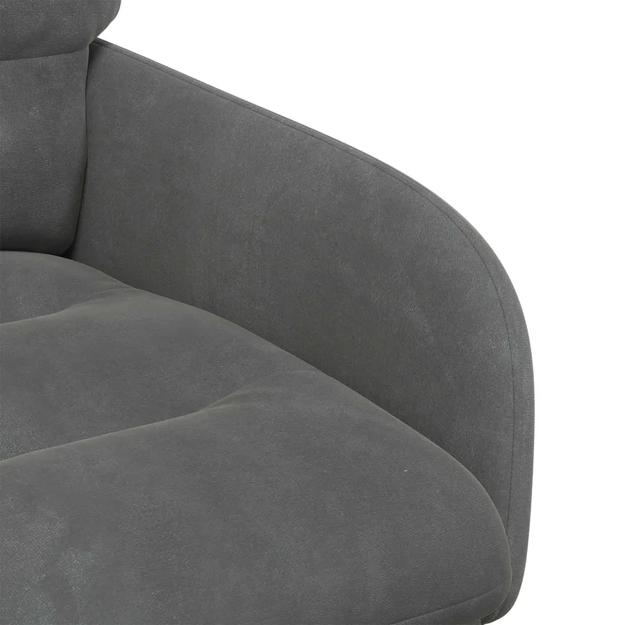 Chaises de salle à manger 6 pcs Velours Gris foncé - 6