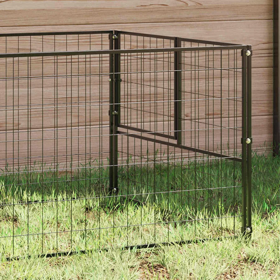 Chenil Noir 10 m² Acier - 3