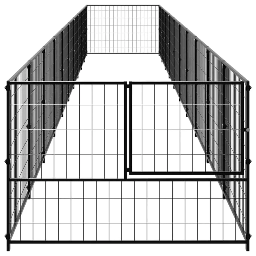 Chenil Noir 10 m² Acier - 4