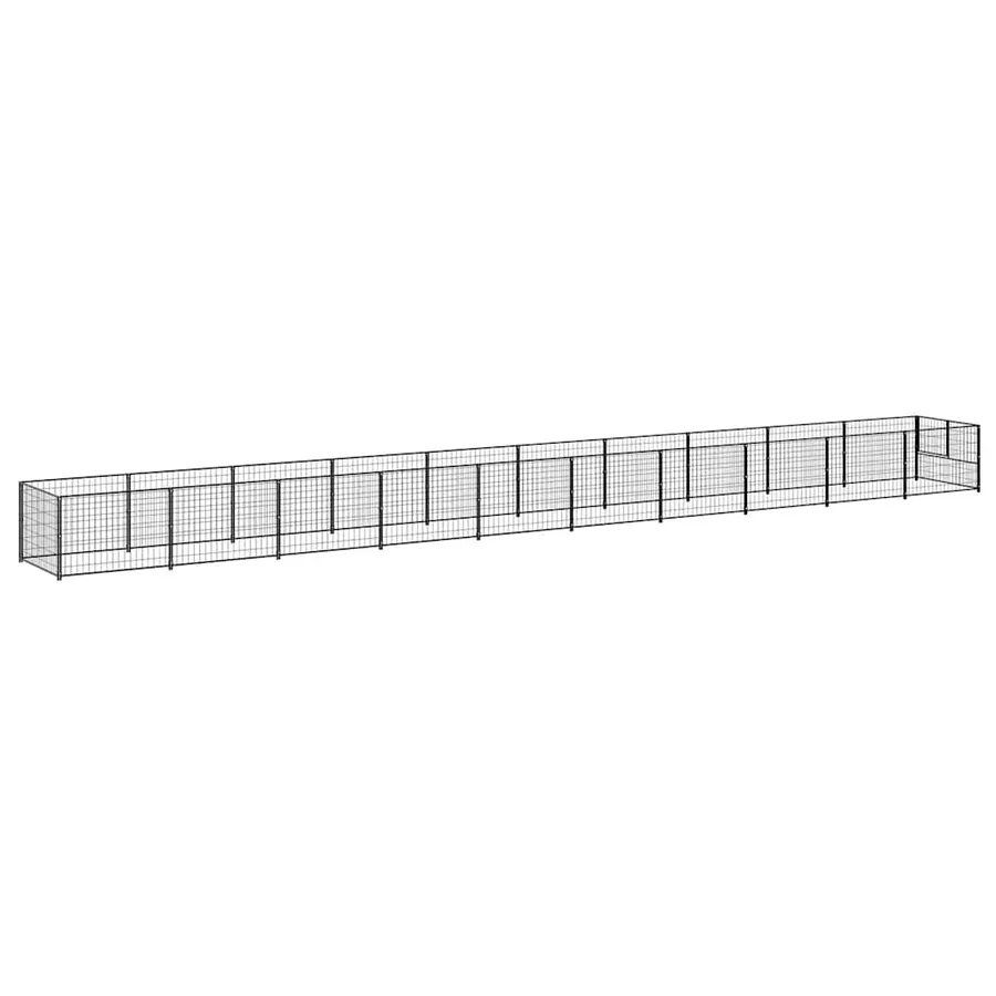 Chenil Noir 10 m² Acier - 6