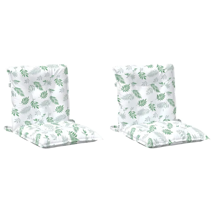 Coussin d'extérieur 2 pcs Motif à feuilles fines Tissu - 2