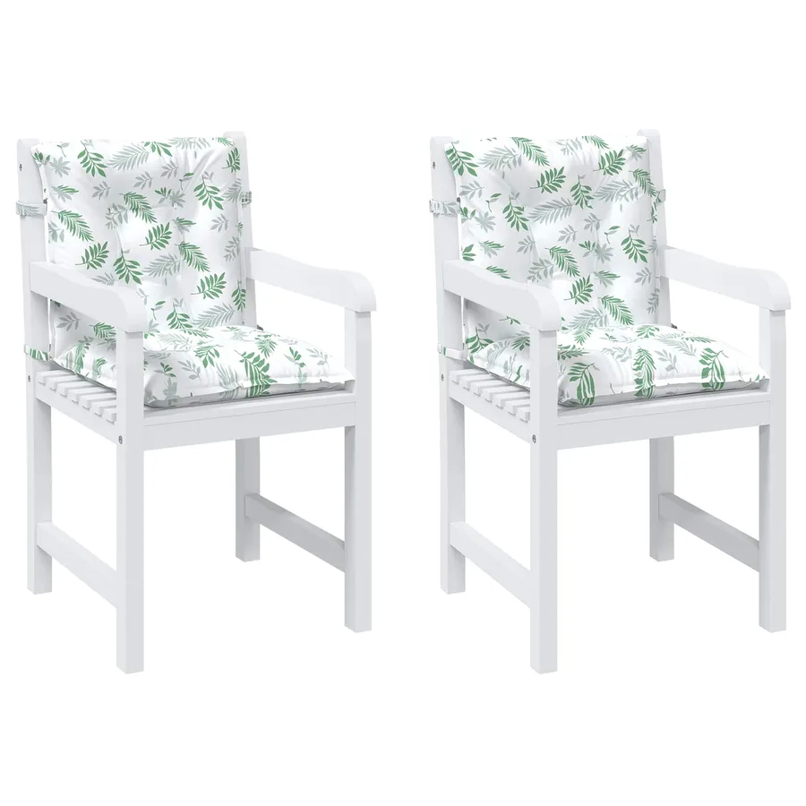Coussin d'extérieur 2 pcs Motif à feuilles fines Tissu - 3