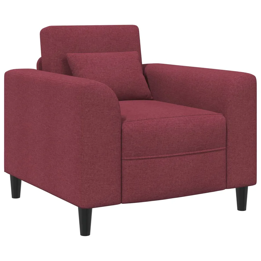 Fauteuil Bordeaux Tissu - 2