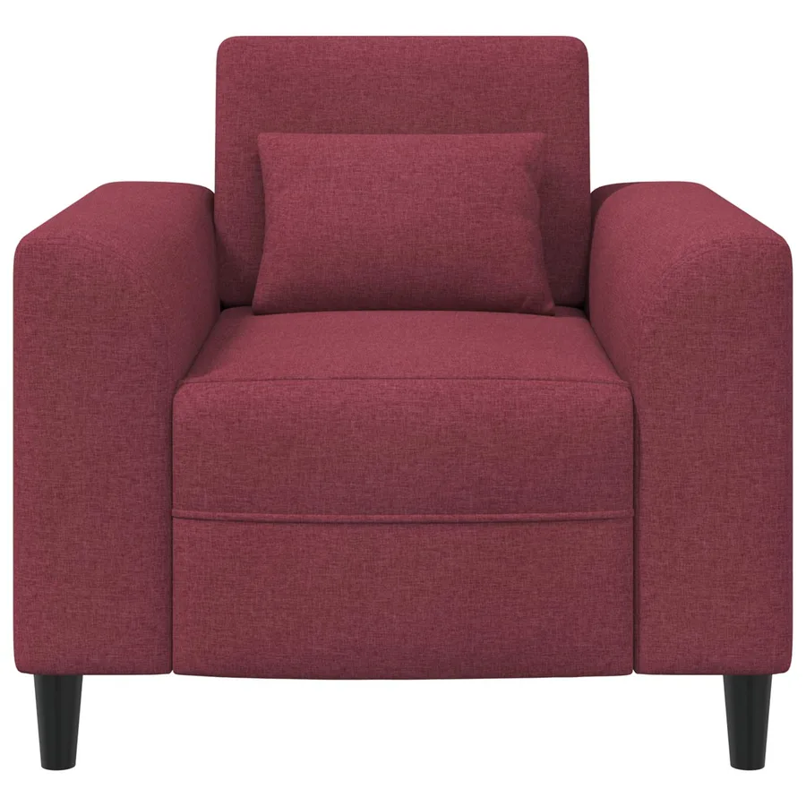 Fauteuil Bordeaux Tissu - 3