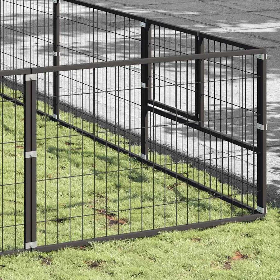 Chenil Noir 80 m² Acier - 3