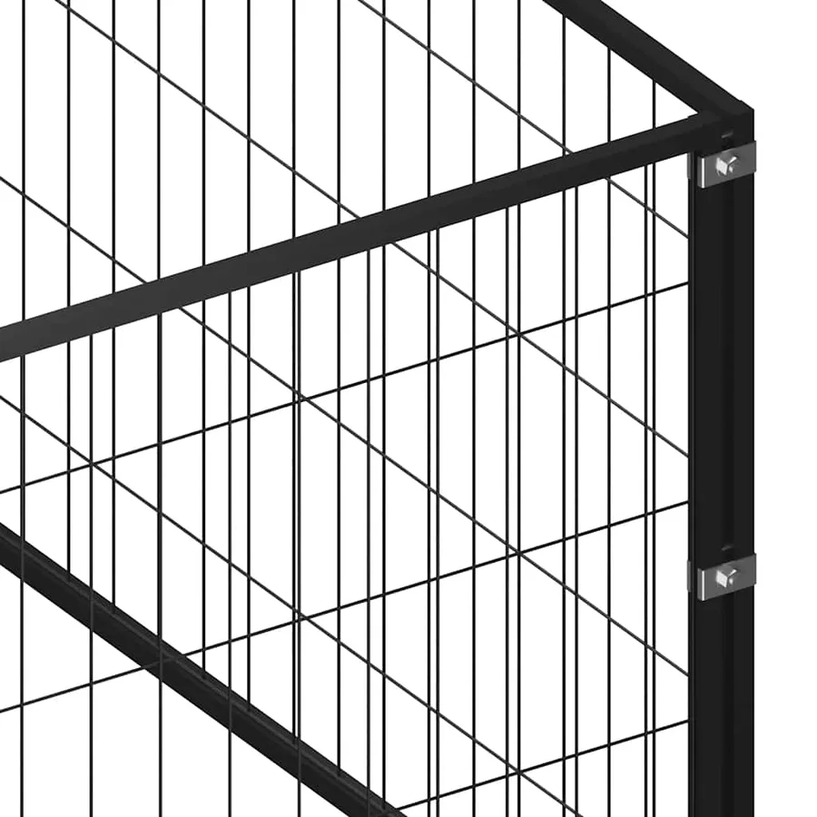 Chenil Noir 80 m² Acier - 6