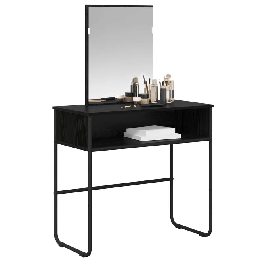 Table de Toilette Chêne noir 81 x 40 x 131 cm Bois d'ingénierie - 3
