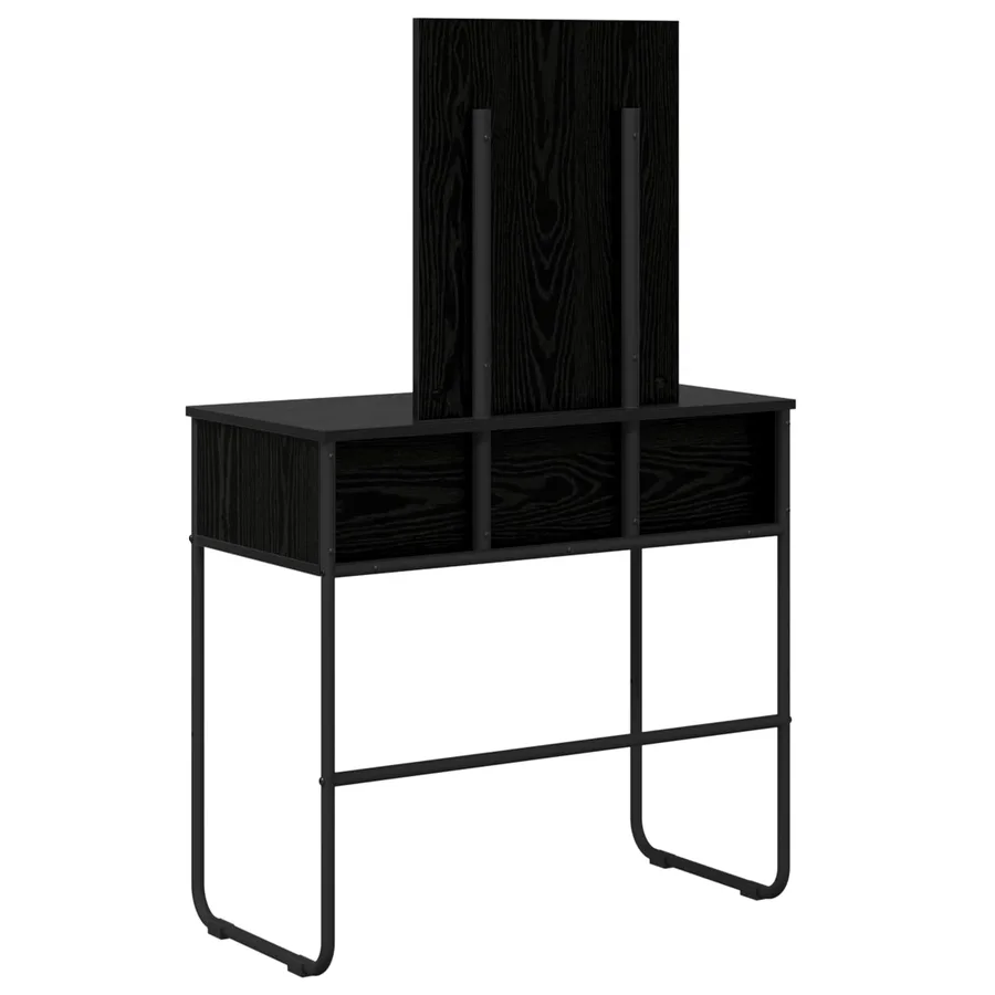 Table de Toilette Chêne noir 81 x 40 x 131 cm Bois d'ingénierie - 6