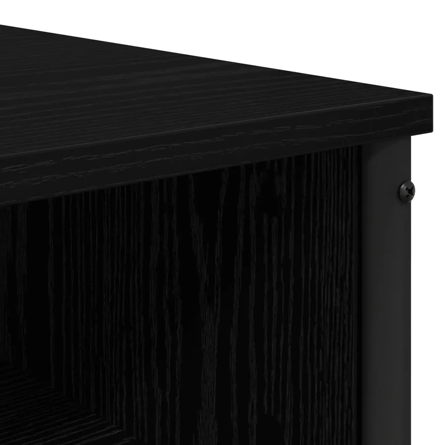 Table de Toilette Chêne noir 81 x 40 x 131 cm Bois d'ingénierie - 7