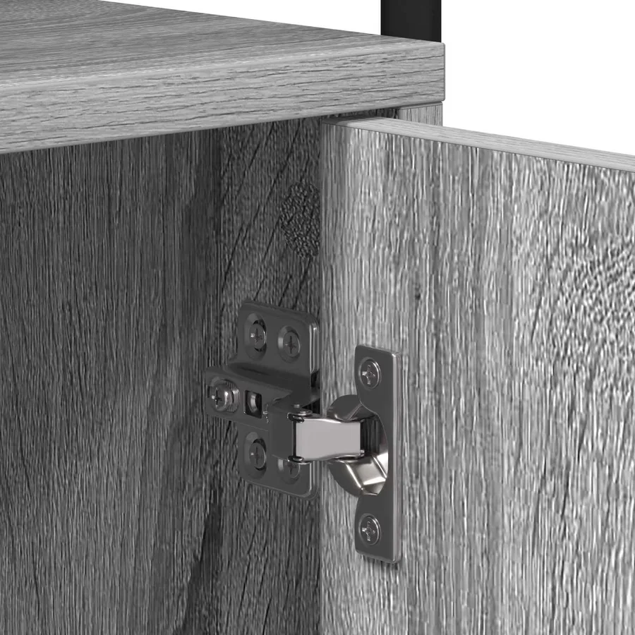 Table de chevet 2 pc Sonoma gris 35 x 36,5 x 61 cm - 9