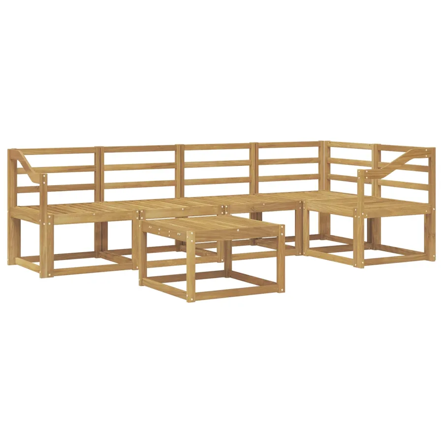 Ensemble de canapés d'extérieur 6 pcs Blanc - 2