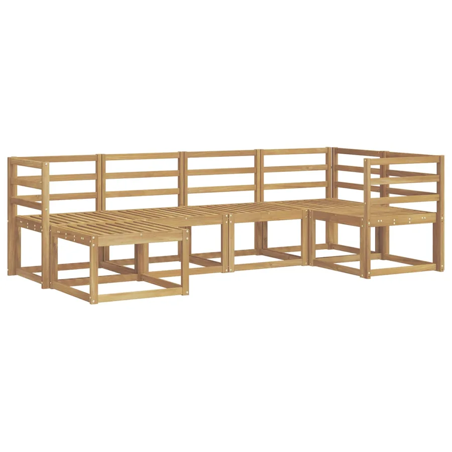 Ensemble de canapés d'extérieur 6 pcs Blanc - 2