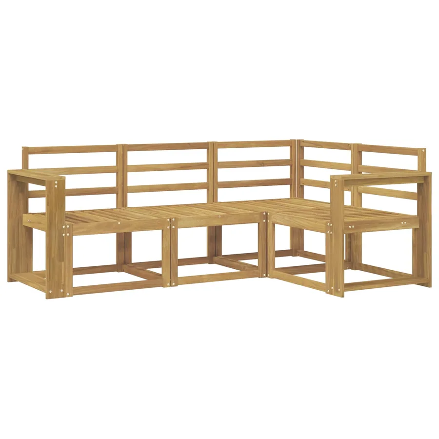 Ensemble de canapés d'extérieur 4 pcs Blanc - 2