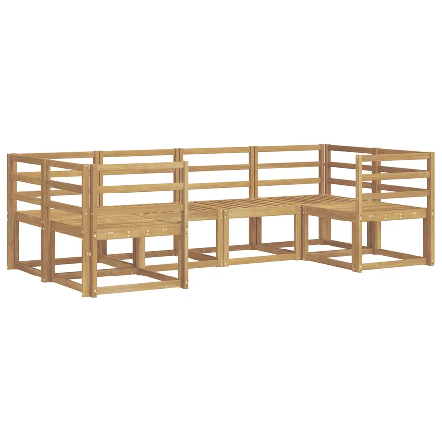 Ensemble de canapés d'extérieur 6 pcs Blanc - 2