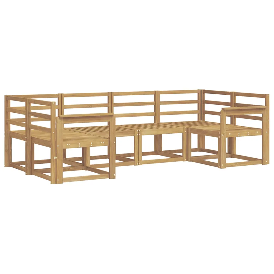 Ensemble de canapés d'extérieur 6 pcs Blanc - 2