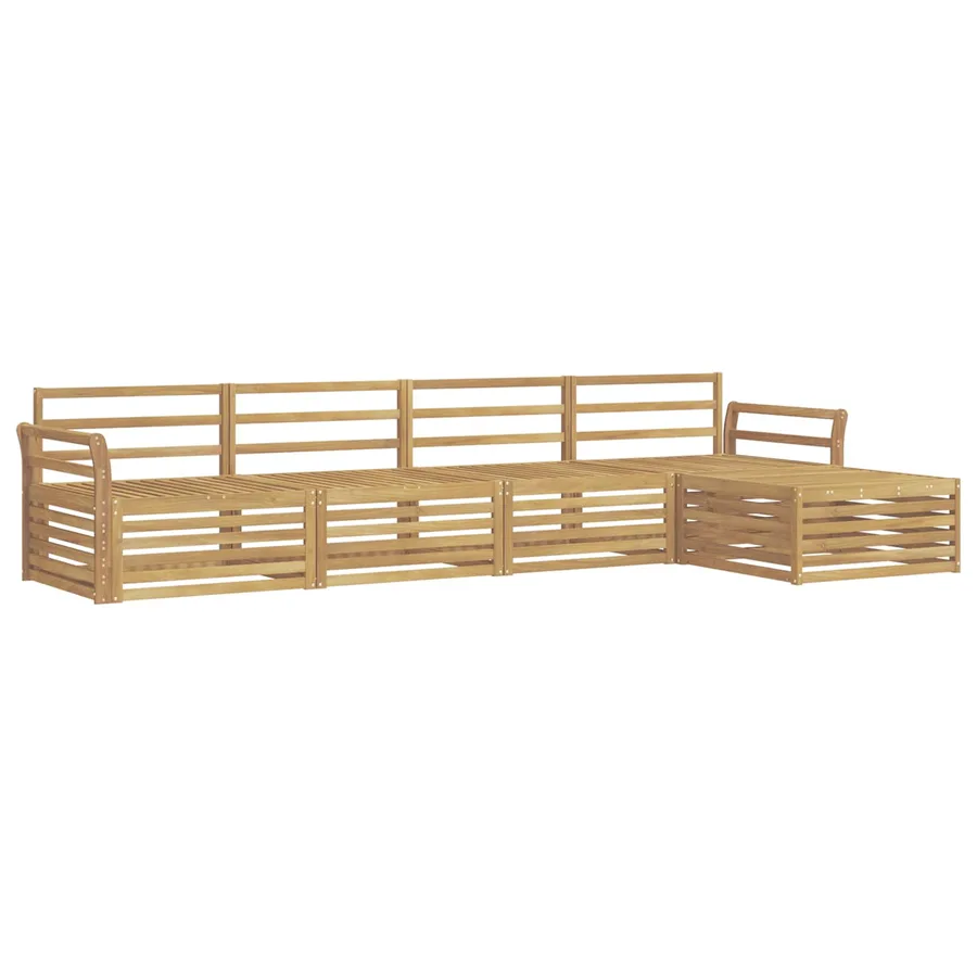 Ensemble de canapés d'extérieur 5 pc Blanc - 2